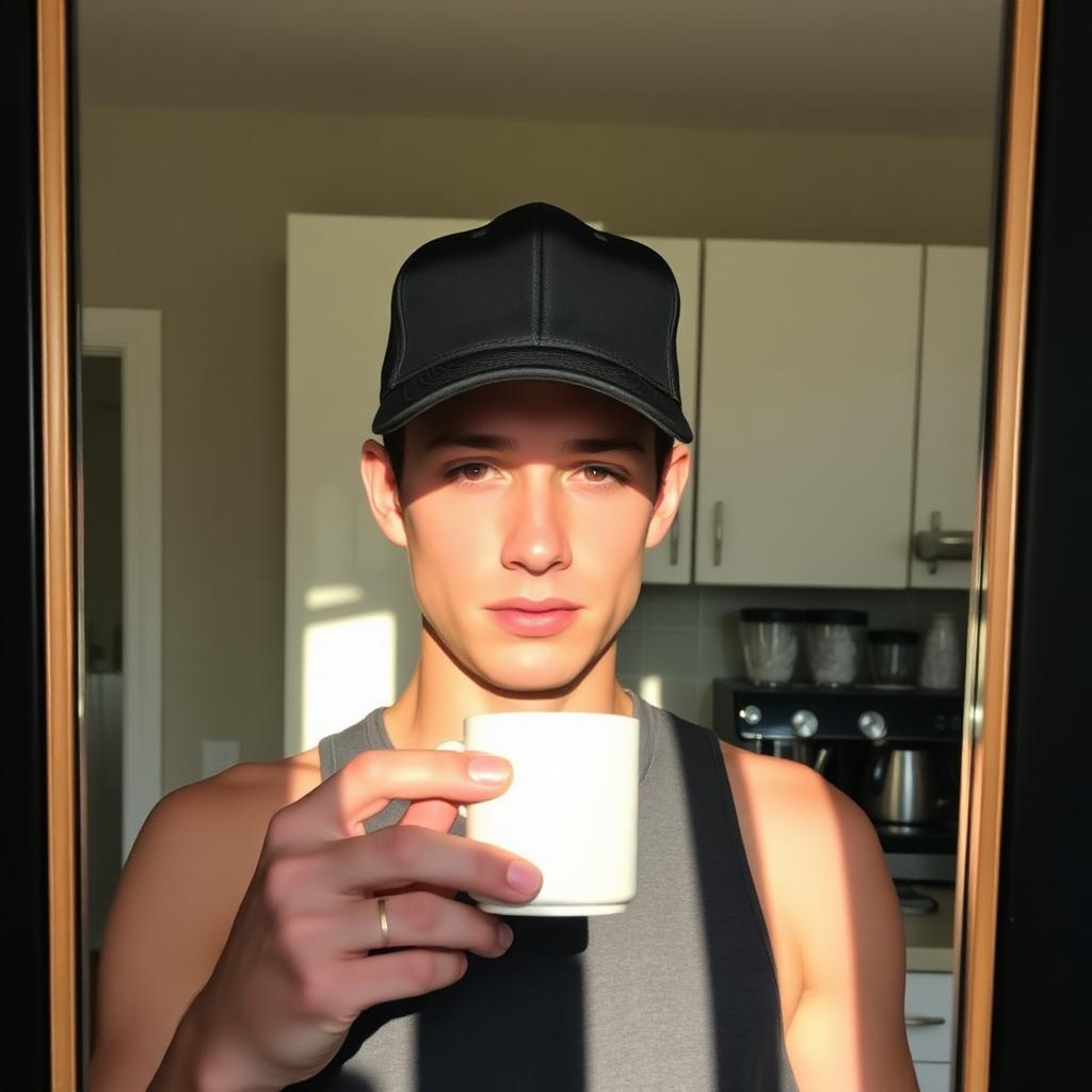 Selfie mit Mahlwerk-Cap